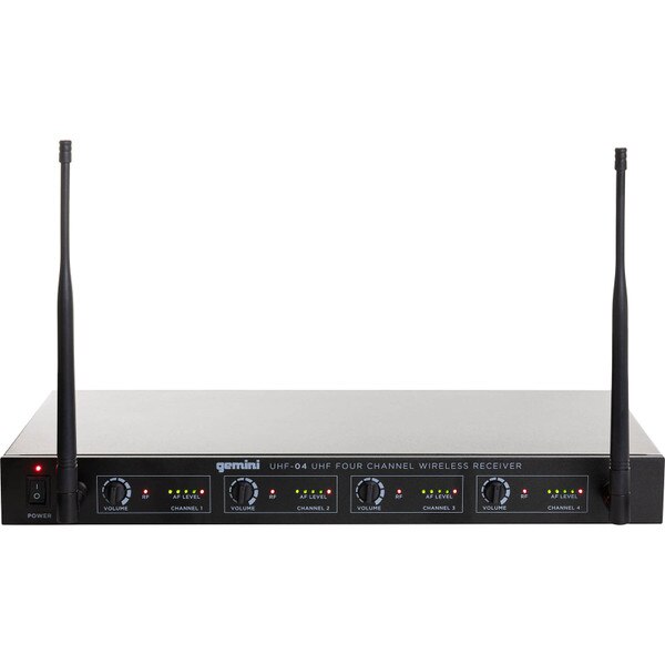 Main product image for Gemini UHF-04HL 500-950 MHz Four Channel UHF Wireless Lavalier System235-124